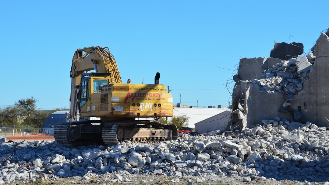 Demolishing the concrete silos in Wilmington, OH